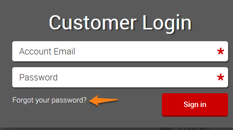 Customer login