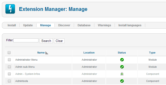 joomla-extension-manage