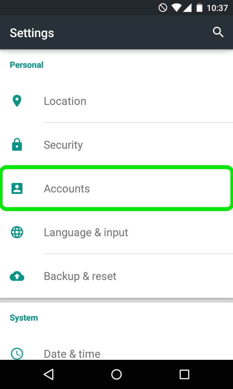Exchange android